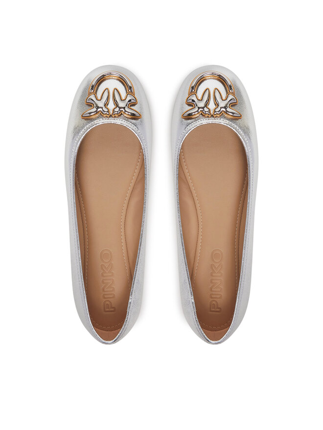 PINKO Baleriny PINKO Gioia 03 SD0295 P049 Srebrny