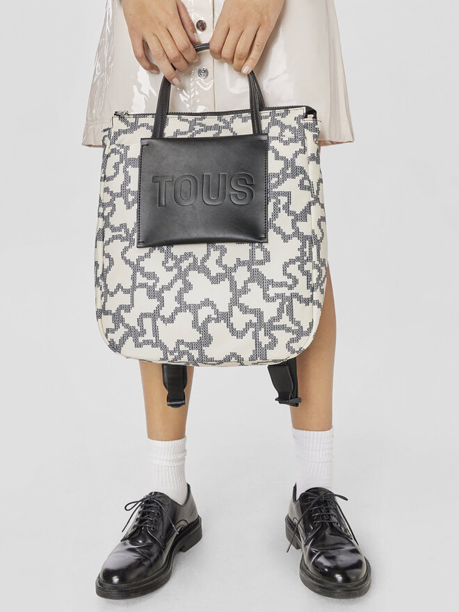 TOUS Batoh TOUS Mochila Kaos Pix Soft 2001851501 Béžová