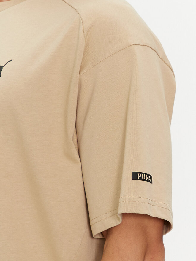 Puma Puma Marškinėliai Rad/Cal 678913 Smėlio Relaxed Fit