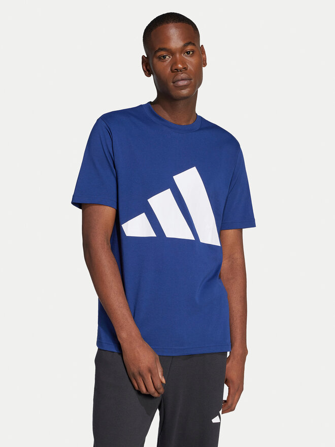 adidas adidas Majica Essentials Big Logo JE8940 Mornarsko modra Regular Fit