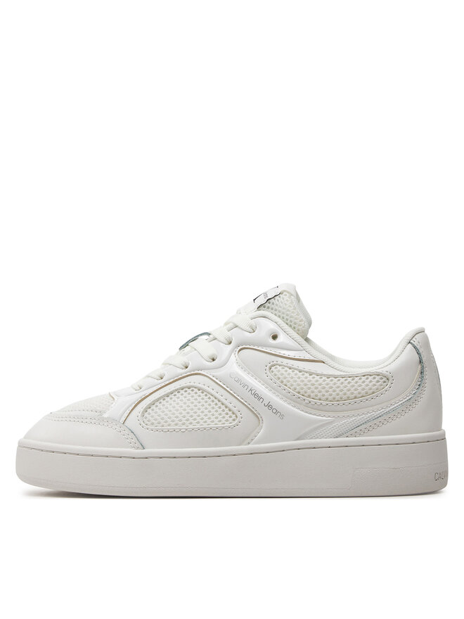 Calvin Klein Jeans Сникърси Calvin Klein Jeans Basket Cupsole Low Mix In Met YW0YW01387 Бял