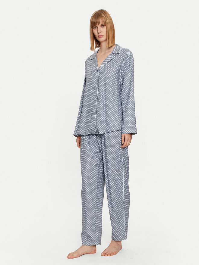 Selmark Selmark Pyjama Corbatera P7376 Blau Regular Fit