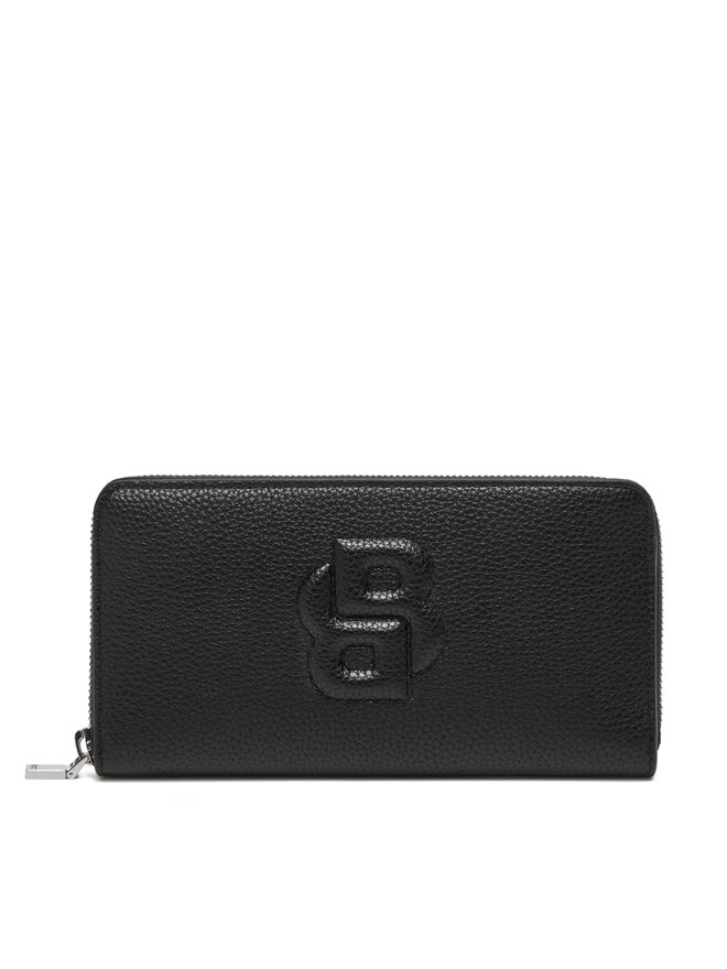 BOSS Голям дамски портфейл BOSS Anett Ziparound 50536354 Черен