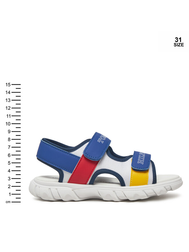 Tommy Hilfiger Sandały Tommy Hilfiger Velcro Sandal T1B2-33897-1591 S Kolorowy