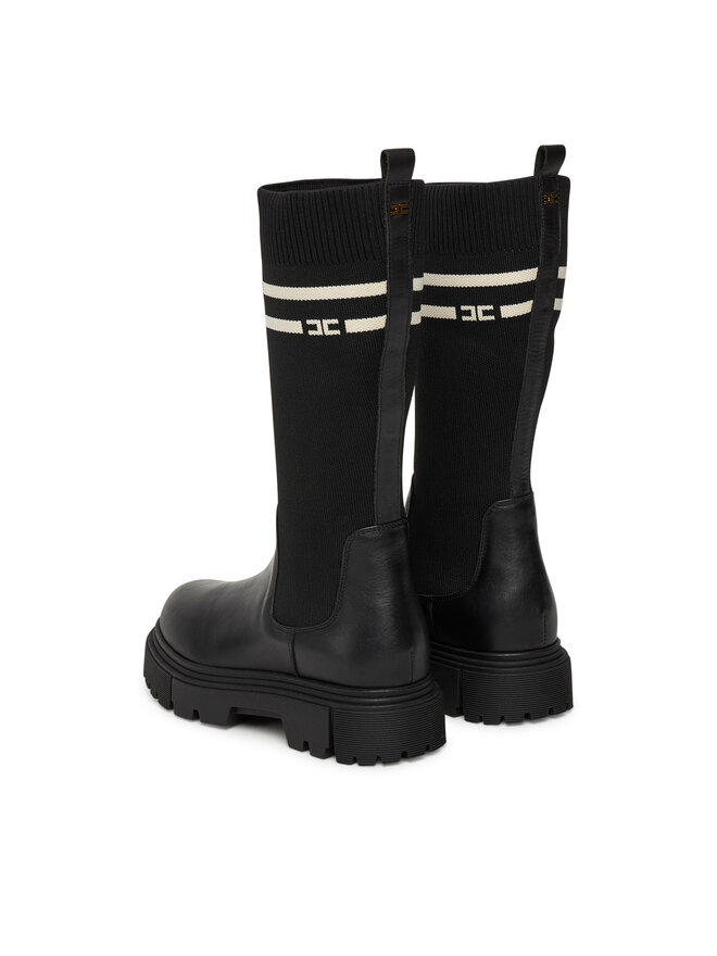 Elisabetta Franchi Ботуши Elisabetta Franchi Boot F4A6-E0427-1316 Черен