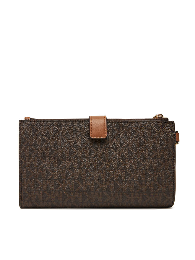 MICHAEL Michael Kors Голям дамски портфейл MICHAEL Michael Kors Jet Set 32F1GJ6W4B Кафяв