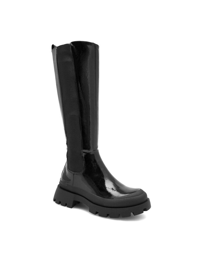 DeeZee Kozačky DeeZee BRIGITTA WYL3497-7 Černá