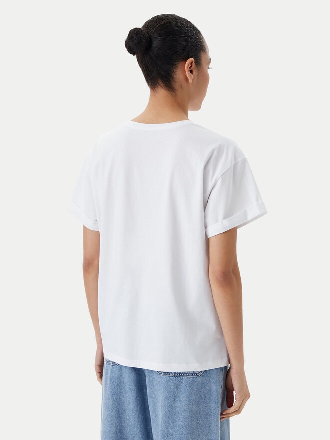 Liu Jo Beachwear Liu Jo Beachwear T-Shirt q-roa-35173 Weiß Regular Fit