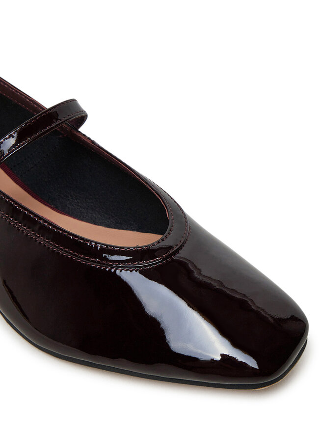 Tommy Hilfiger Baleriny Tommy Hilfiger FW0FW08577 Bordowy