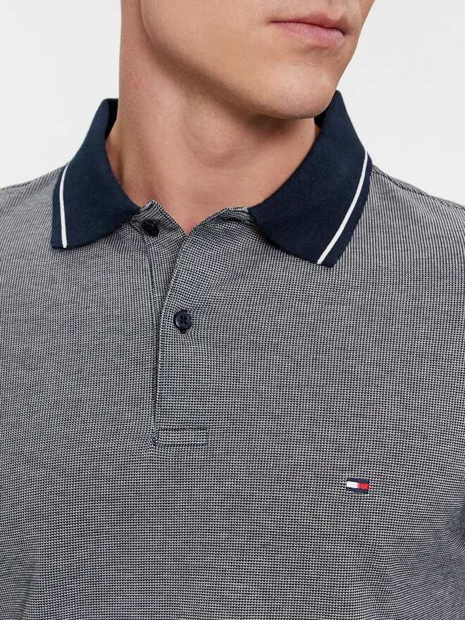 Tommy Hilfiger Tommy Hilfiger Polo marškinėliai Monotype Oxford Collar Reg Polo MW0MW34778 Pilka Regular Fit
