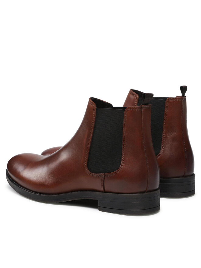 Jack&Jones Kotníková obuv s elastickým prvkem Jack&Jones Jfwargo 12192758 Hnědá