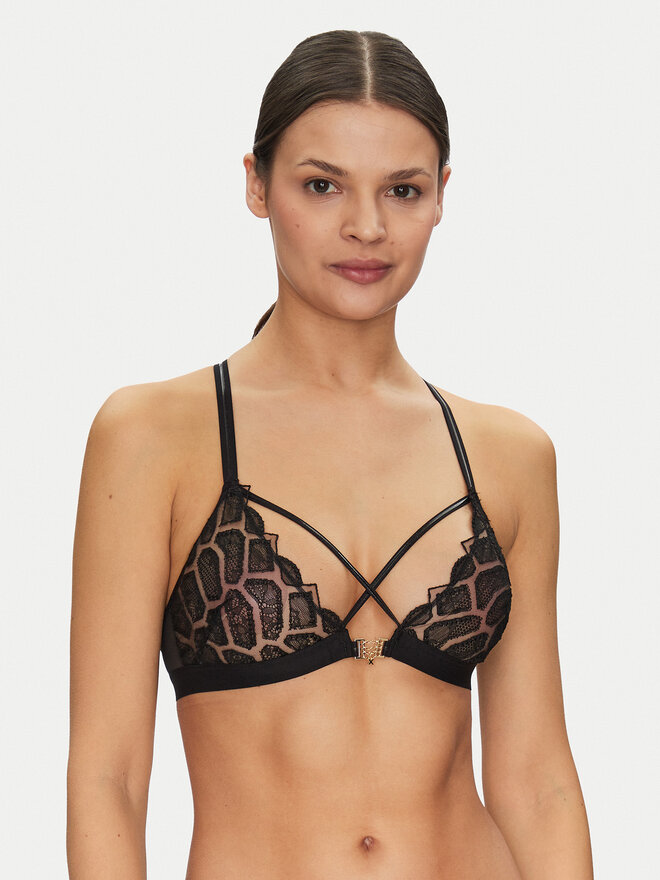 Chantelle Chantelle Braletė liemenėlė Reptilla C01LP9 Juoda