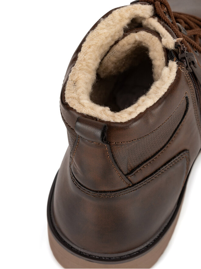 Lanetti Botines planos Lanetti MBS-6997-10 Marrón