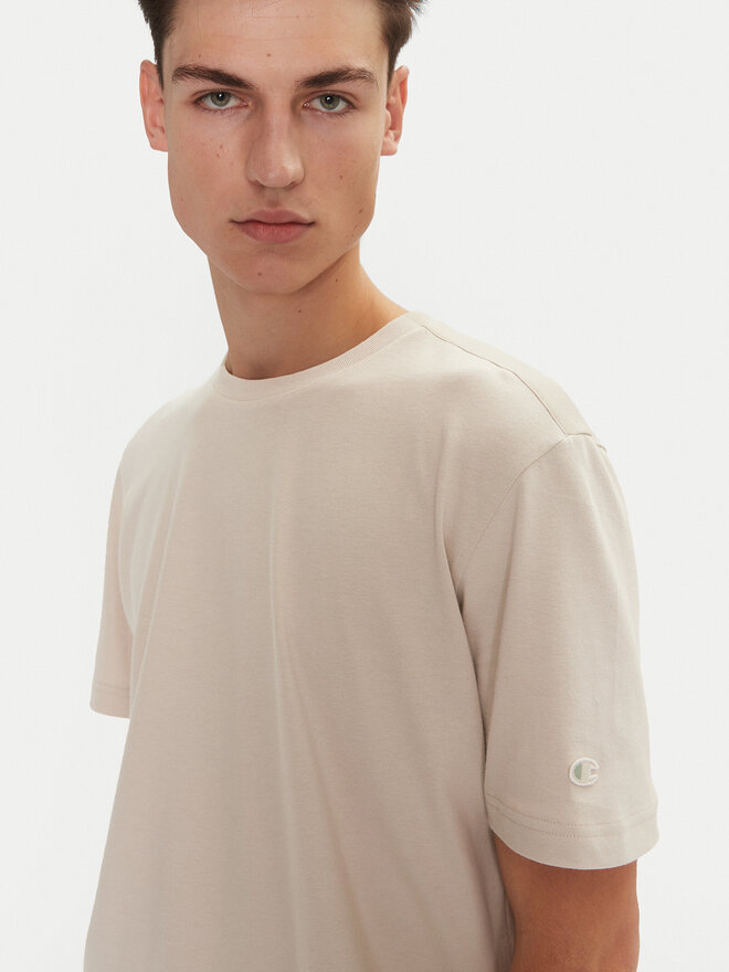 Champion Champion Majica 220425 Écru Regular Fit