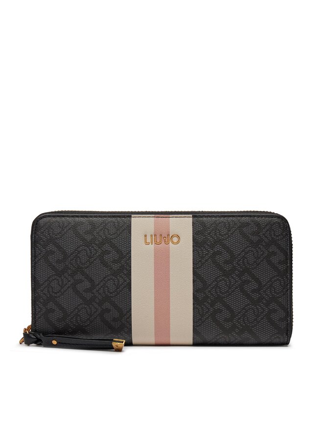 Liu Jo Duży Portfel Damski Liu Jo Ecs Xl Zip Around AXX035 E0538 Czarny