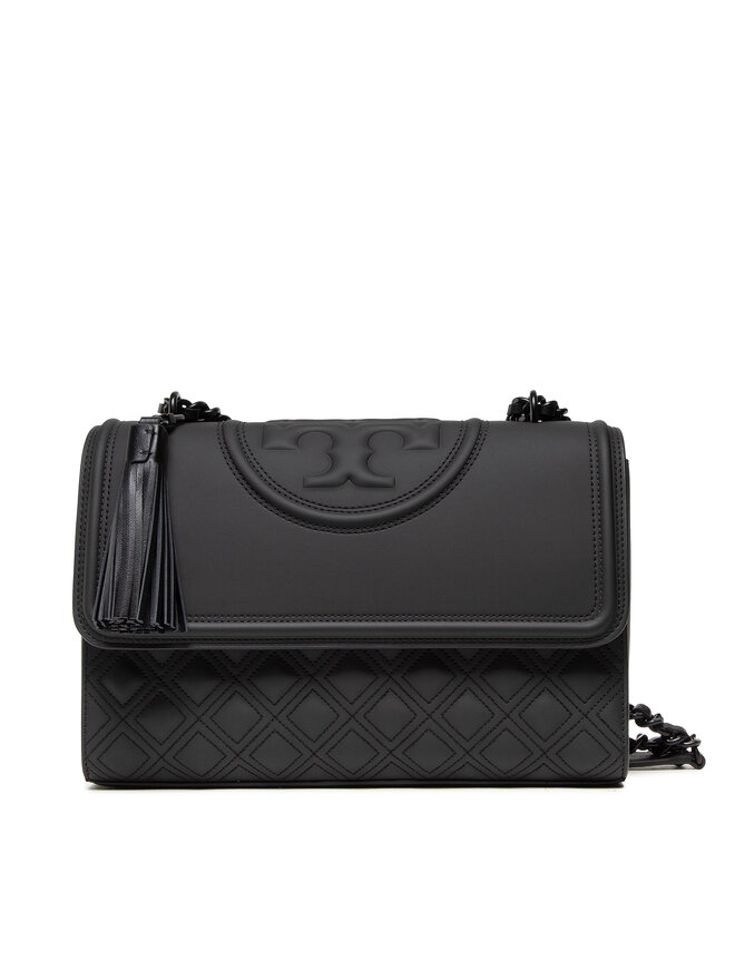 Matte black tory burch fleming online