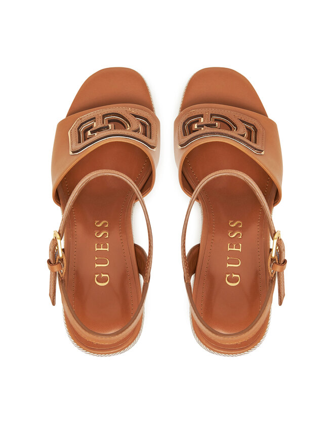 Guess Espadryle Guess FLJFML LEA03 Brązowy