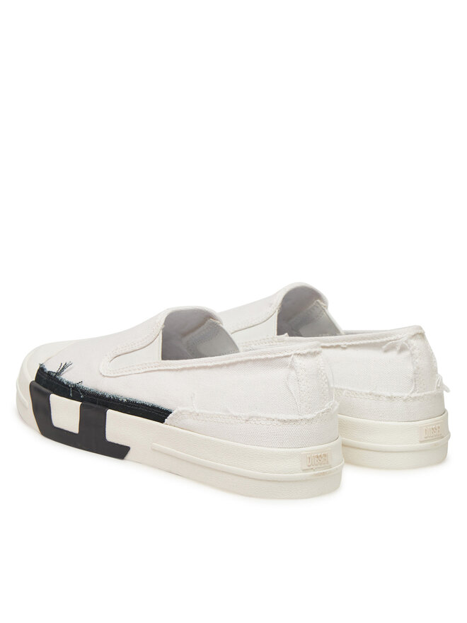 Diesel Tenis superge Diesel D-Verse Y03552PR012 HA686 Bela