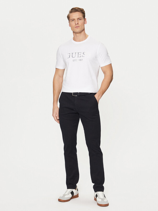 Guess Guess Marškinėliai M5RI12 J1314 Balta Slim Fit