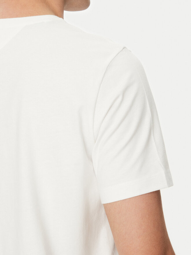 Tommy Hilfiger Tommy Hilfiger Marškinėliai Essential Solid Pocket Tee MW0MW37283 Balta Regular Fit