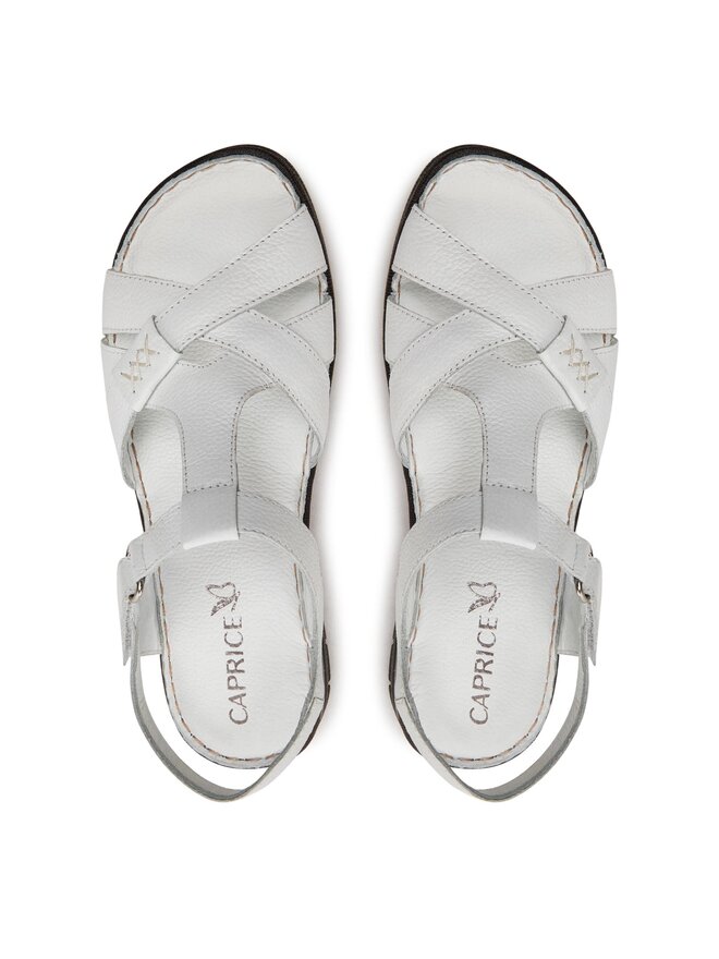 Caprice Sandals (9-28753-42) Taupe Metallic Sandalias De Cuña