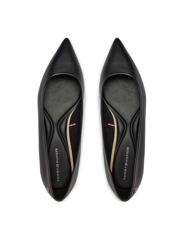 Tommy Hilfiger Ballerinas Tommy Hilfiger Essential Pointed Ballerina FW0FW07863 Schwarz
