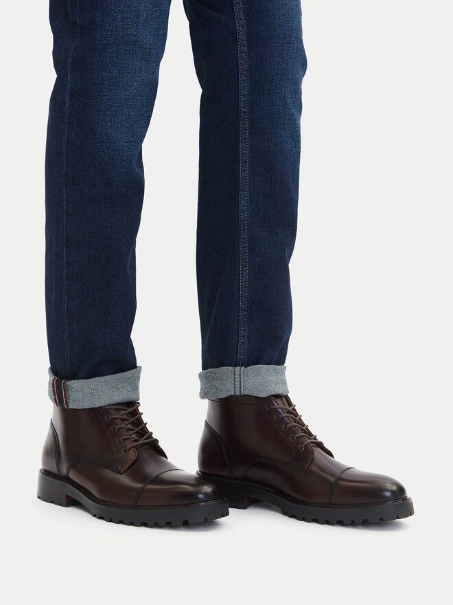 GINO ROSSI Trzewiki Gino Rossi EO-UBERTO-03 125AM Brązowy