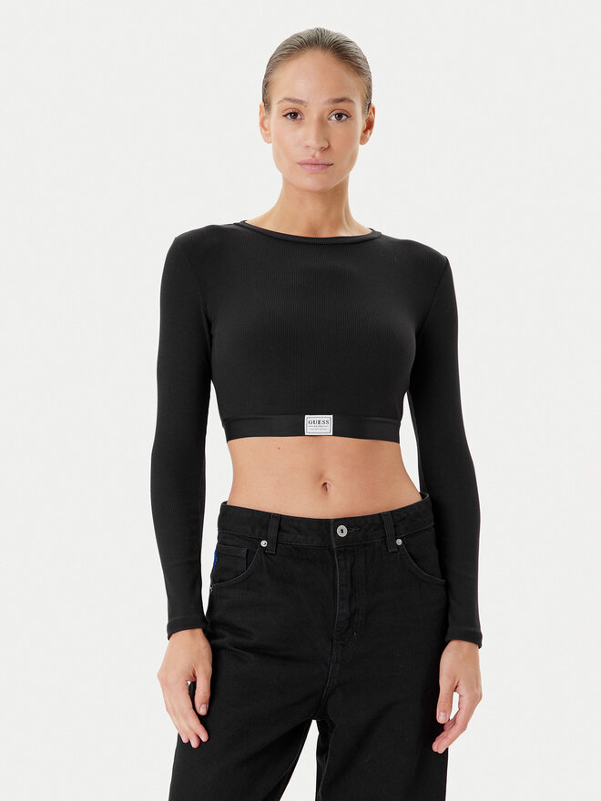 Guess Guess Palaidinė O5RP00 KCDA2 Juoda Regular Fit
