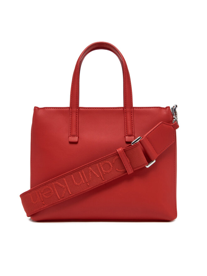 Calvin Klein Handtasche Calvin Klein Ck Must Small Tote K60K612904 Rot