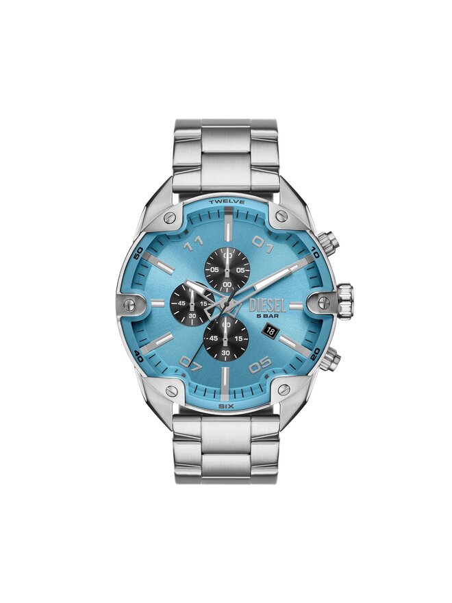Diesel Pulkstenis Diesel Spiked DZ4655 Sudraba