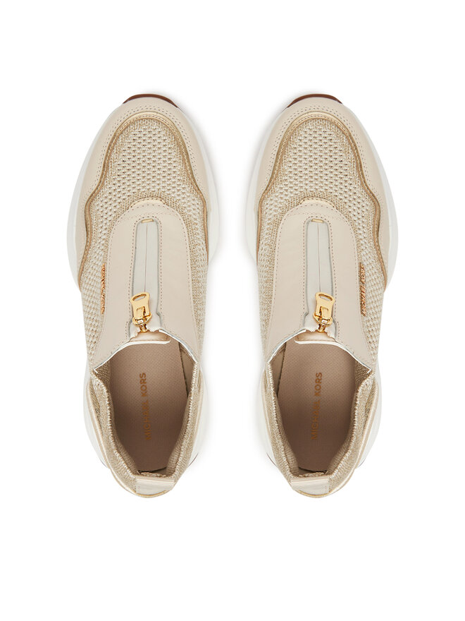 MICHAEL Michael Kors Sneakers MICHAEL Michael Kors Zuma Mixed-Media Trainer 43F5ZUFP2L Goldfarben