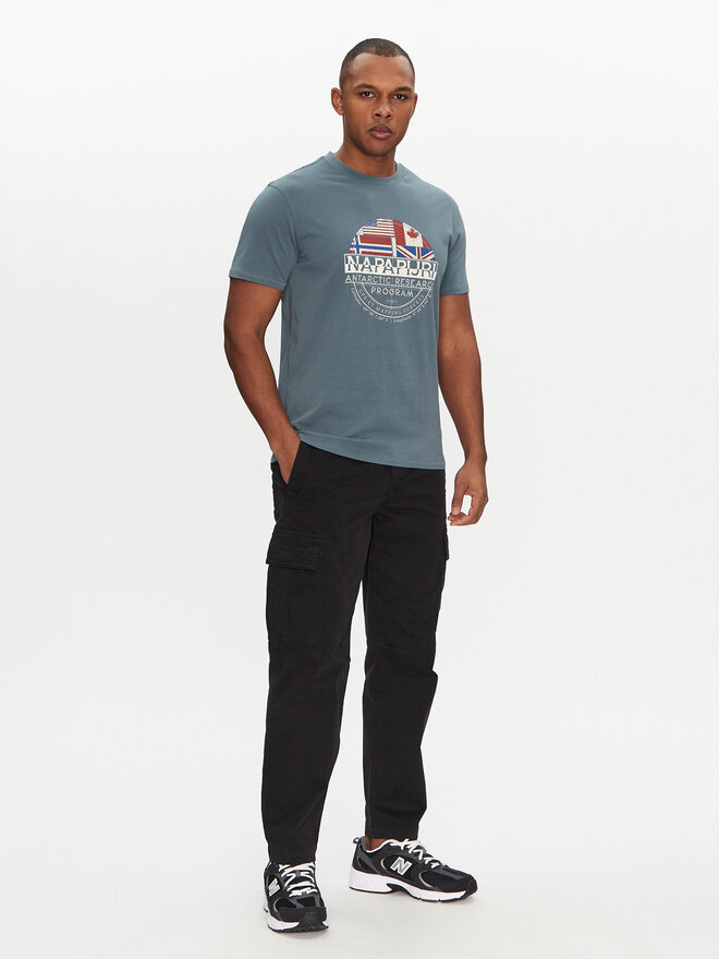 Napapijri Napapijri Majica S-Turin NP0A4HQG Modra Regular Fit