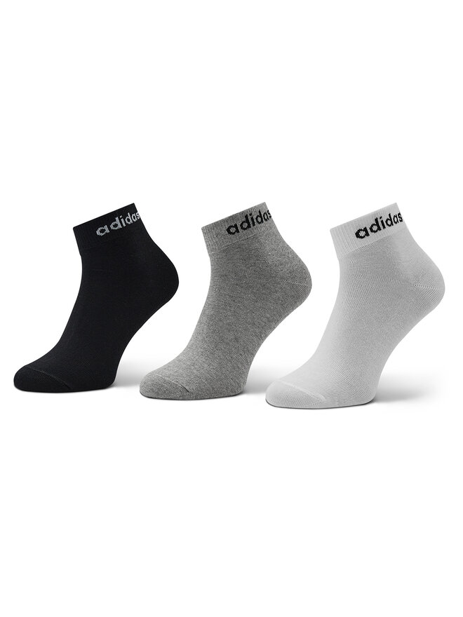 adidas Kurze Socken adidas Think Linear Ankle Socks 3 Pairs IC1306 Grau