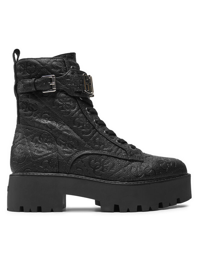 Guess Polokozačky Guess Vaires FLTSOM FAL10 Černá