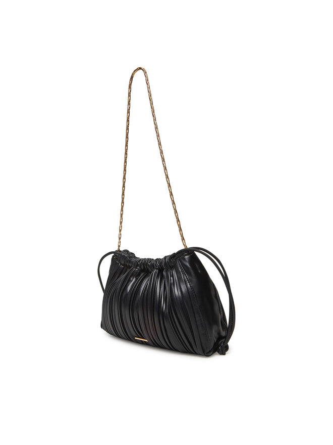 Calvin Klein Ročna torba Calvin Klein Drawstring Plisse Crossbody LV04F3076G Črna