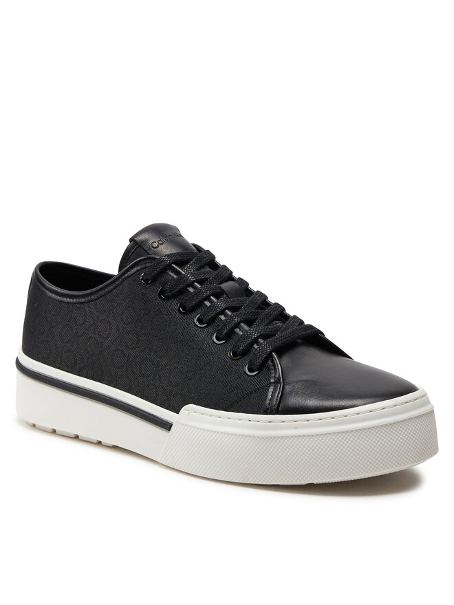 Calvin Klein Sneakersy Calvin Klein Low Top Lace Up Jaq Mono HM0HM01420 Čierna