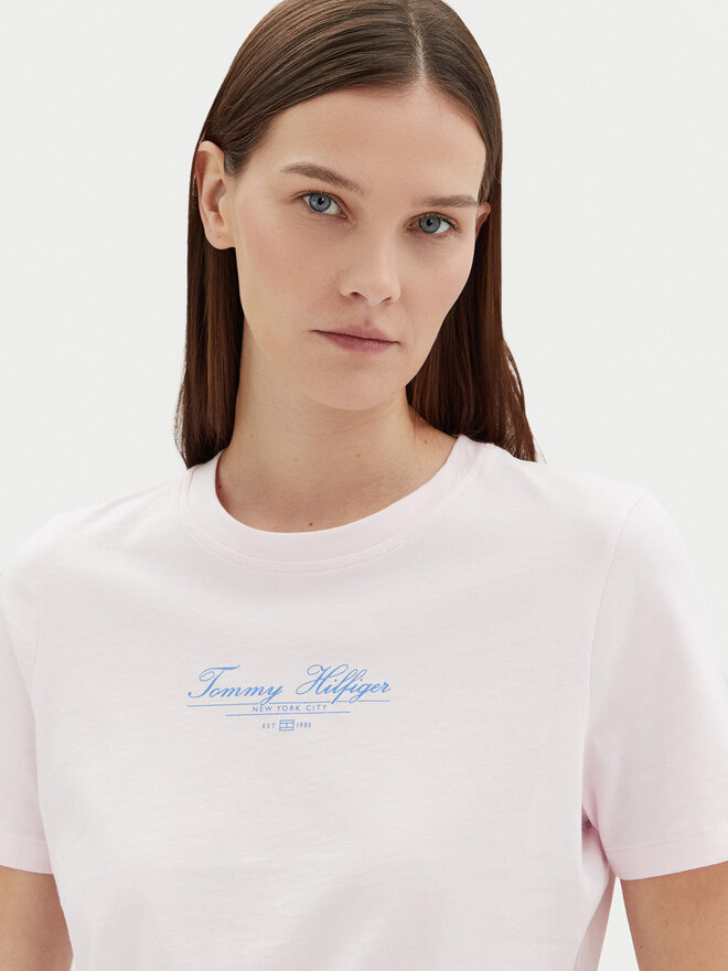 Tommy Hilfiger Tommy Hilfiger T-Shirt WW0WW45428 Ροζ Regular Fit