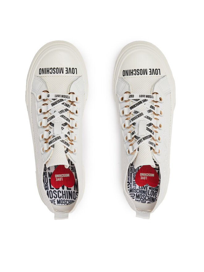 Кеди LOVE MOSCHINO JA15152G1IIY0100 Білий | evzuttya.com.ua