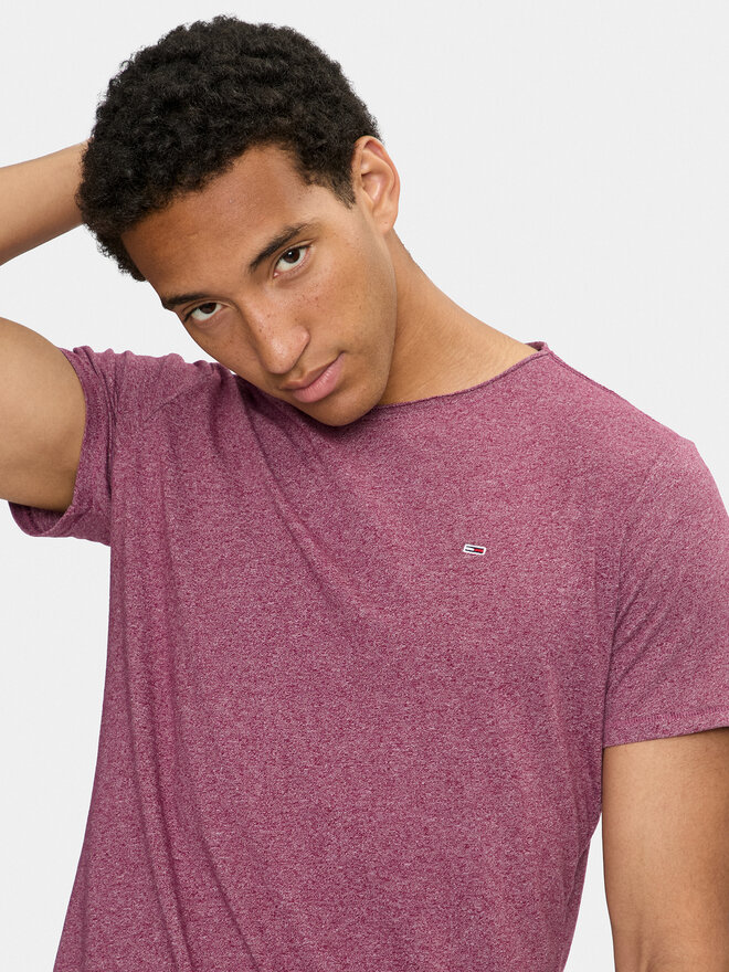 Tommy Jeans Tommy Jeans Marškinėliai Jaspe DM0DM09586 Violetinė Slim Fit