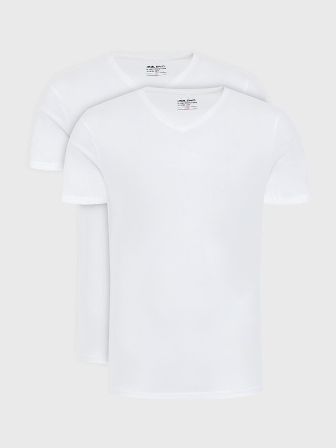 Blend Blend Σετ 2 T-Shirts Bhdinton 701996 Λευκό Regular Fit