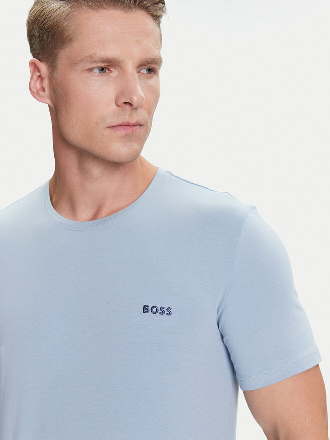 BOSS BOSS Camiseta Mix&Match 50515312 Celeste Regular Fit