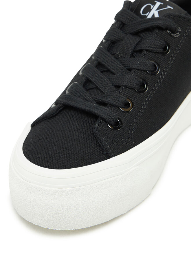 Calvin Klein Jeans Tenisice Calvin Klein Jeans Vulc Flatform Low Cv Mg YW0YW01763 Crna