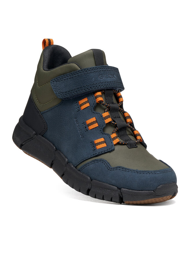 Geox Schnürschuhe Geox J Flexyper Boy B Abx J949XA 033FU CF4A3 S Dunkelblau