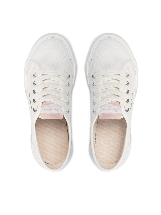 Pepe Jeans Tenisice Pepe Jeans Brady Girl Basic PGS30543 Bijela