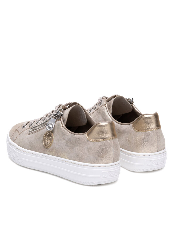 Rieker Sneakersy Rieker L59L8-62 Złoty