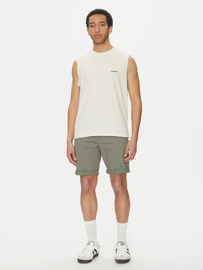 Jack&Jones Jack&Jones Tank top marškinėliai Varenna 12273524 Écru Oversize