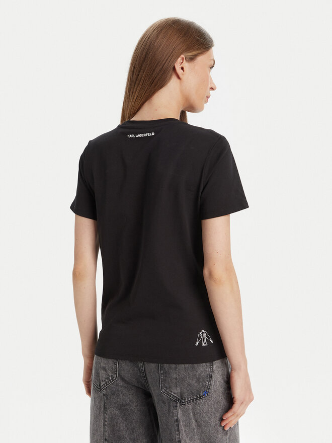 KARL LAGERFELD KARL LAGERFELD Camiseta A3W17099 Negro Regular Fit