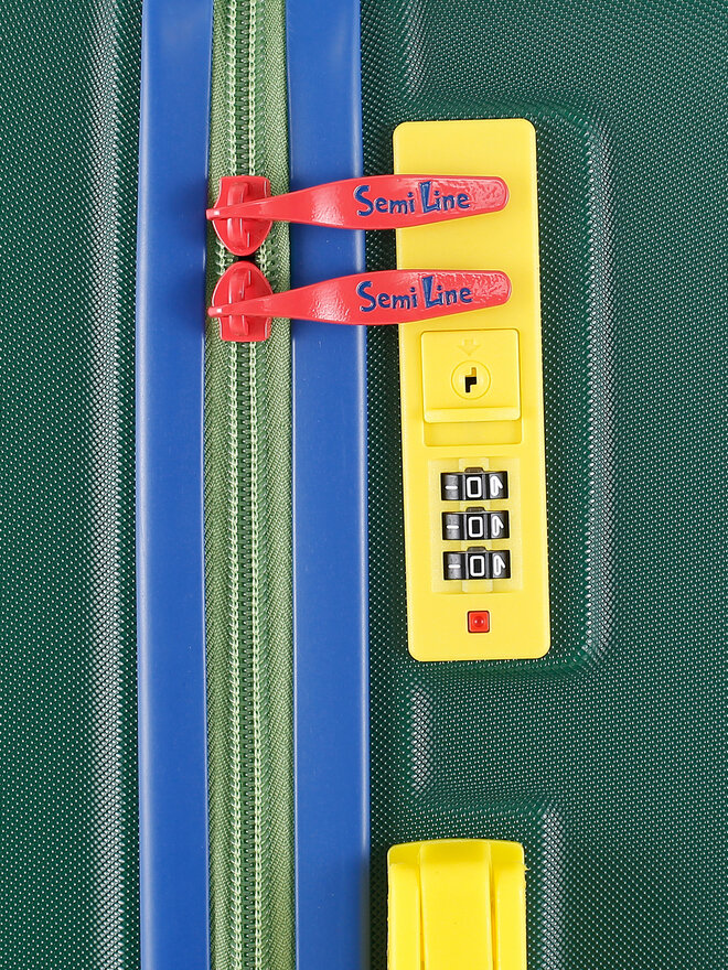 Semi Line Μεσαία Βαλίτσα Semi Line T5846-2 Πράσινο