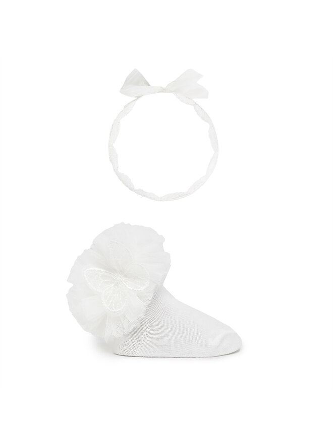 Mayoral Calzini lunghi da bambini Mayoral 9710 Bianco