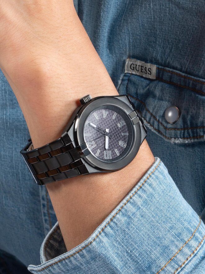 Guess Zegarek Guess Escape GW0661G3 Czarny